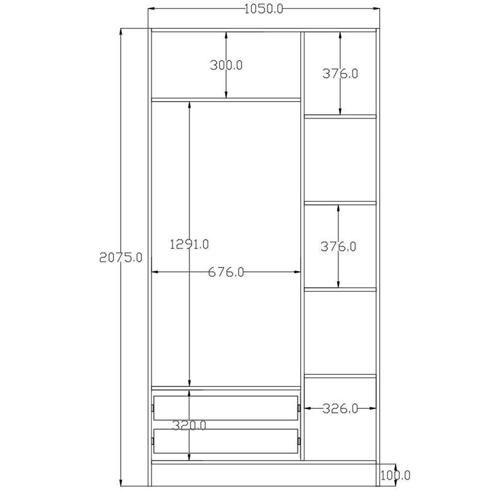 Ormar Rb-168-01-003 u Mat Bijeloj Boji slika 5