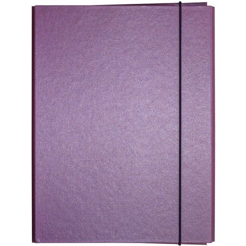 Fascikl kartonski Exclusive Pearly sa gumicom 1,5cm ljubičasti purple rain slika 1