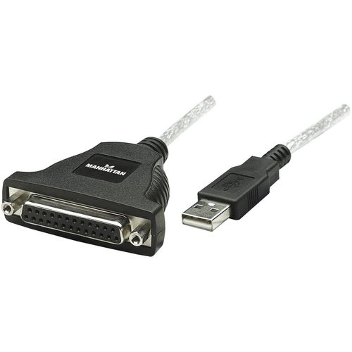 Manhattan USB 1.1 priključni kabel [1x muški konektor USB 1.1 tipa a - 1x 25-polni ženski konektor D-Sub] slika 3
