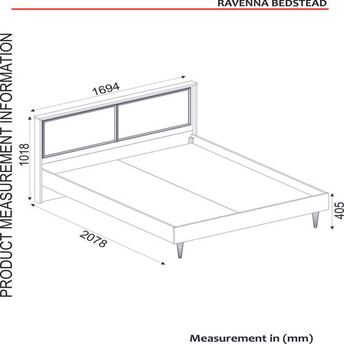 Ravenna - White White
Gold Double Bedstead slika 7