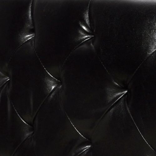 Krevet od umjetne kože s madracem od memorijske pjene crni slika 35