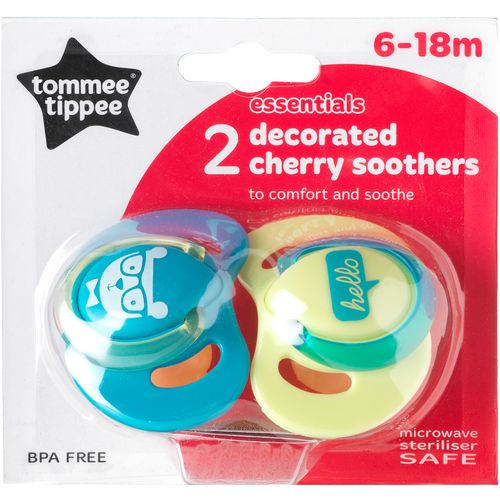 Tommee Tippee varalica Decorated Cherry, Plava/Zelena, 6-18M slika 2