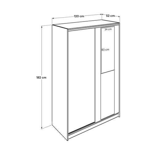 Woody Fashion Garderoba, Sonomo, SWD-512-SN-2 slika 9