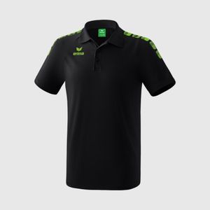 Majica Erima Polo Essential 5 C Black/Green Gecko