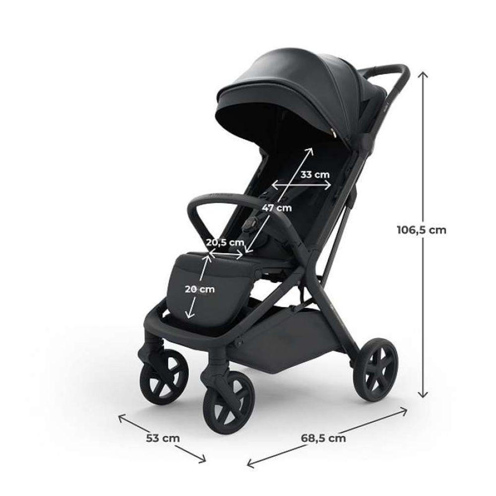 Kinderkraft Kolica za bebe Nubi 3, Midnight Black slika 9