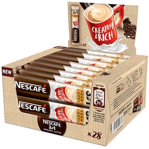 Nescafe instant kafa 3U1 Creamy Latte pakovanje 28x15g slika 1