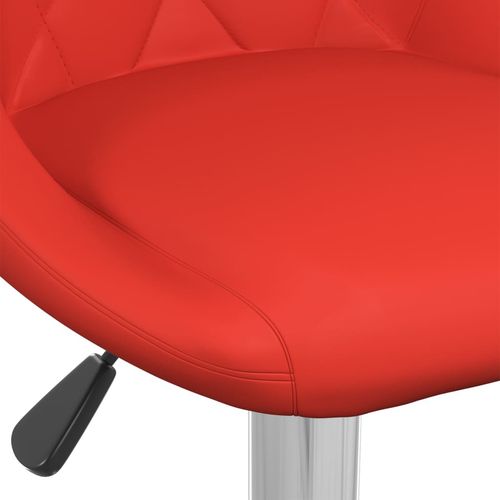 Barski stolci od umjetne kože 2 kom crveni slika 5
