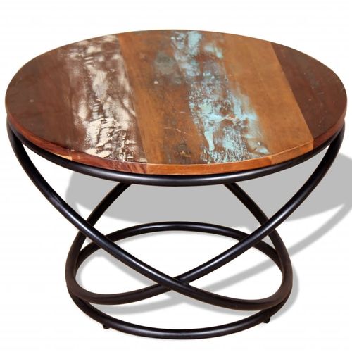 Stolić za kavu od masivnog obnovljenog drva 60 x 60 x 40 cm slika 41