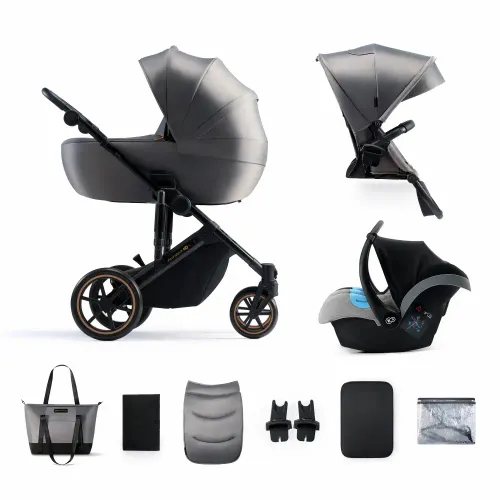 Kinderkraft dječja kolica Prime 2 3u1, Shadow Grey slika 2