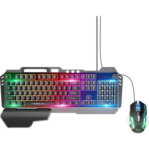 hoco. Tipkovnica+miš, gaming set, RGB osvjetljenje, USB - GM12 slika 3