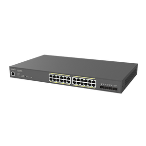 Cloud Managed Switch 24-port GbE PoE.at 410W 4x10Gb SFP+ L2 19i