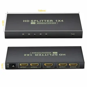 Xwave HDMI 2.0 Spliter 4Kx2K Active,1-in 4-out