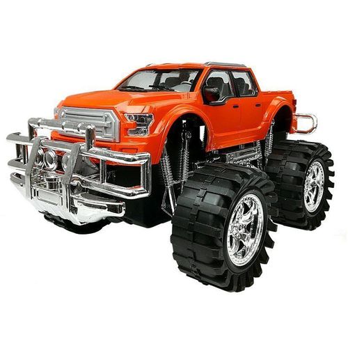 Igračka Monster Truck s prikolicom i BMW-om 58cm crveno - crni slika 3