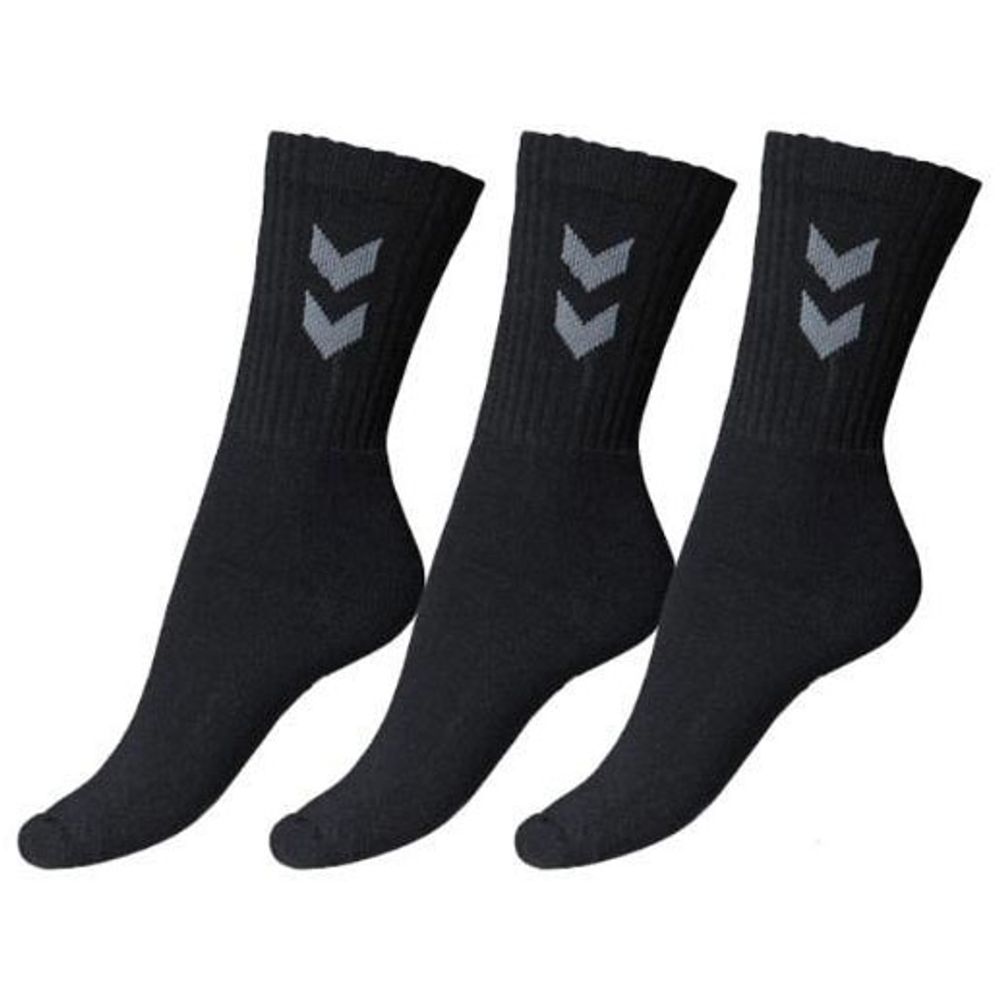 Hummel Čarape 3-Pack Basic Sock - Crne slika 1