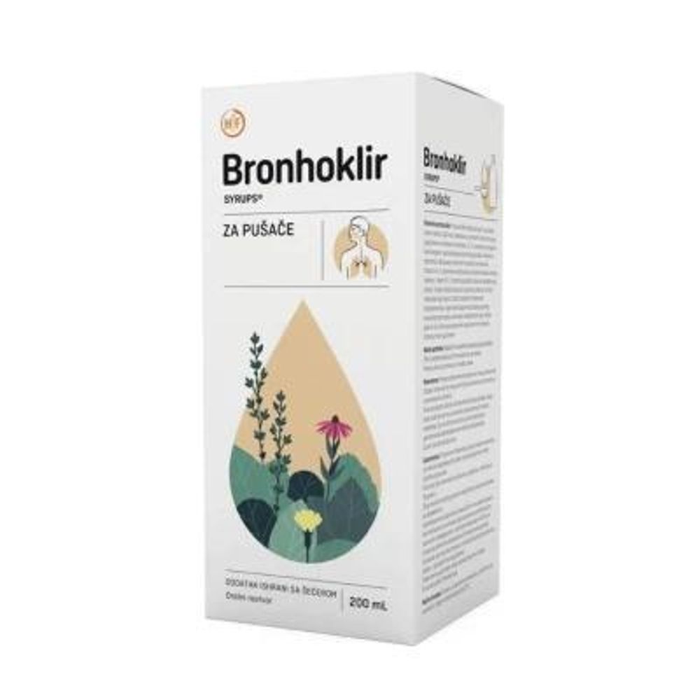 Bronhoklir Sirup za Pušače 200ml slika 1
