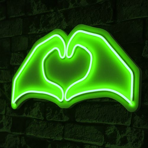 Wallity Ukrasna plastična LED rasvjeta, Sweetheart - Green slika 8