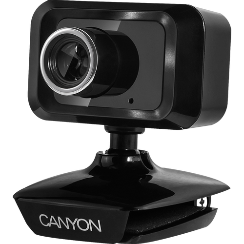 CANYON Enhanced 1.3 Megapixels resolution webcam with USB2.0 connector, viewing angle 40°, cable length 1.25m, Black, 49.9x46.5x55.4mm, 0.065kg slika 2