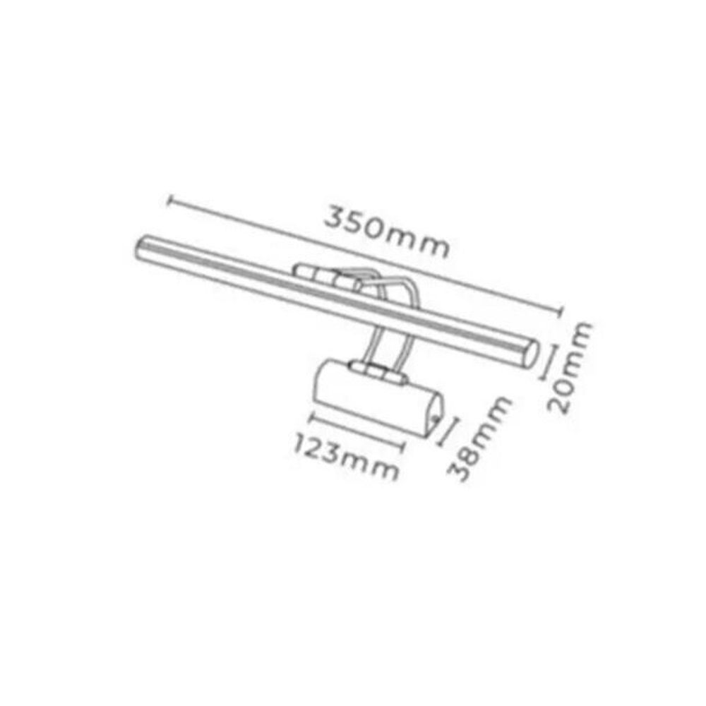 Flüt 35 cm LED Krom Aplik slika 3
