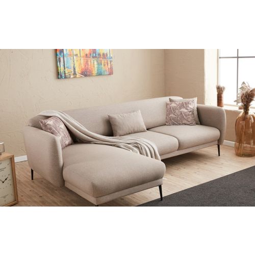 Atelier Del Sofa Kutna garnitura na razvlačenje, Krem, Venus L - Cream slika 3