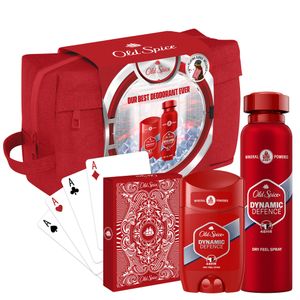 Old Spice Poklon paket Dynamic, dezodorans u spreju 200ml & dezodorans u stiku 60ml & kozmetička torbica + karte