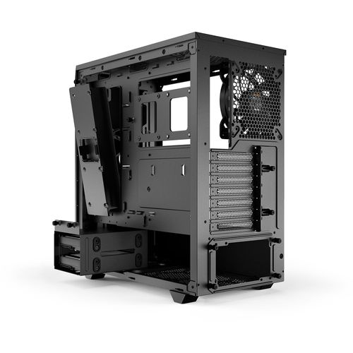 be quiet! BGW34 PURE BASE 500 Window Black, MB compatibility: ATX / M-ATX / Mini-ITX, Two pre-installed be quiet! Pure Wings 2 140mm fans, including space for water cooling radiators up to 360mm slika 3