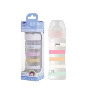 Chicco Plastična flašica Well Being 250ml 2m+ Roza