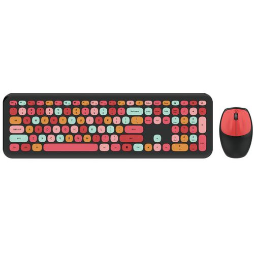 MOFII WL RETRO set tastatura i miš u CRVENO/CRNOJ boji slika 1