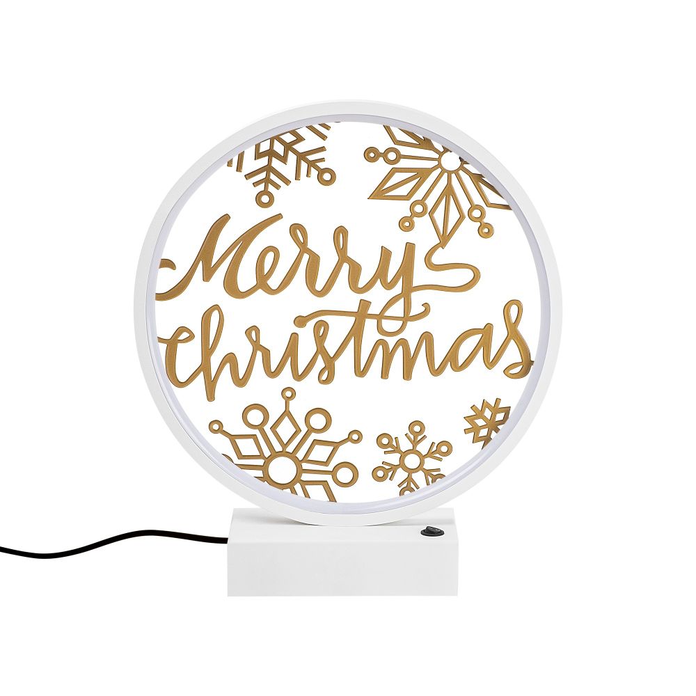 XMAS13 Bijela i Zlatna Stočna Lampa slika 7