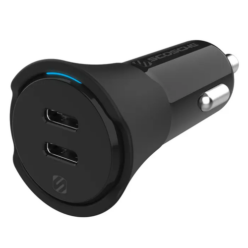 SCOSCHE, PowerVolt PD40, auto punjač, dual port 40W USB-C slika 1