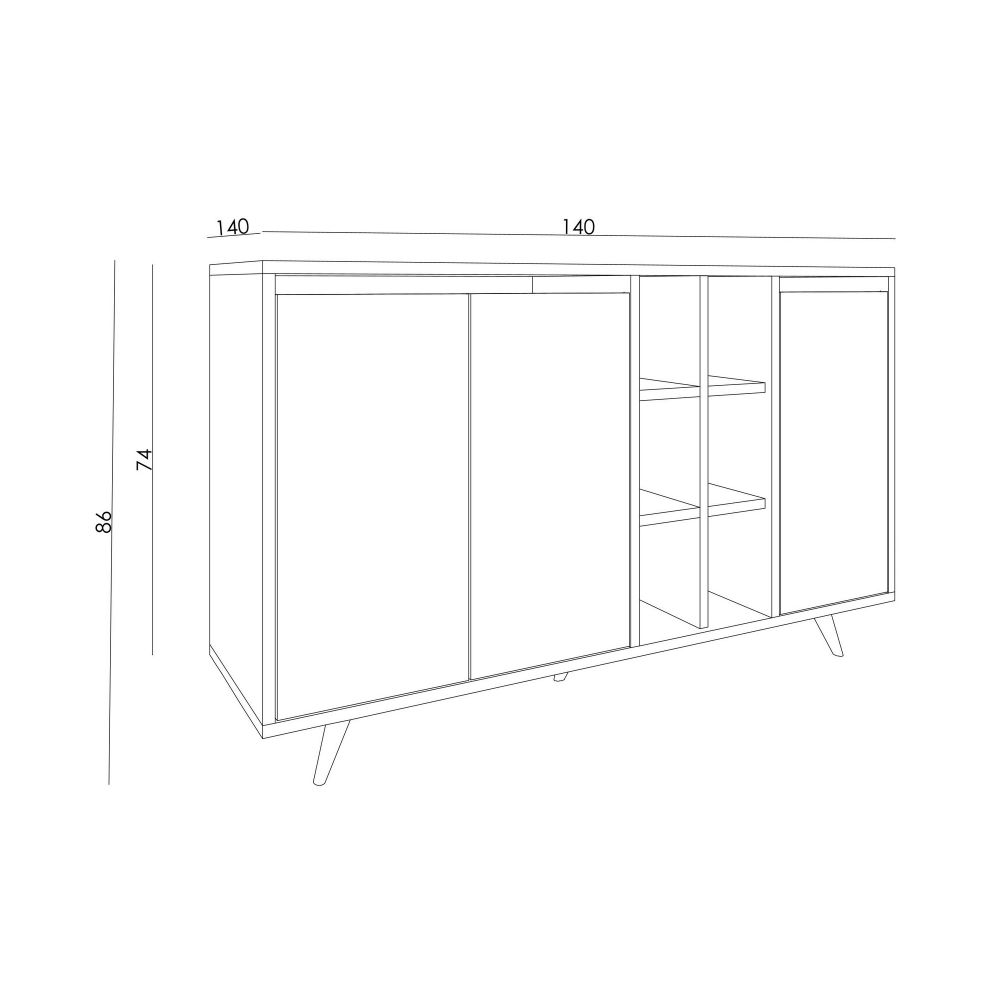 Konzola / Komoda Serija Boje / Tekstura: Efez Marble slika 5
