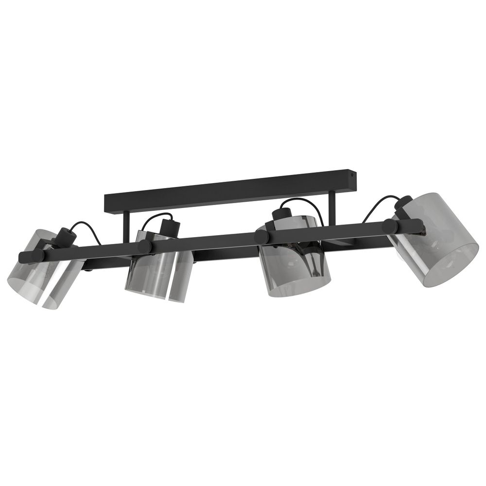 Eglo Stropna Lampa 'Hornwood 2' - Crno/Sivo Staklo, E27 slika 1