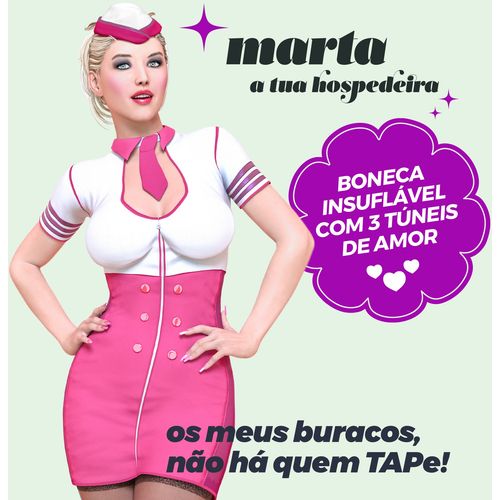 CRUSHIOUS MARTA THE STEWARDESS INFLATABLE DOLL BLONDE slika 2