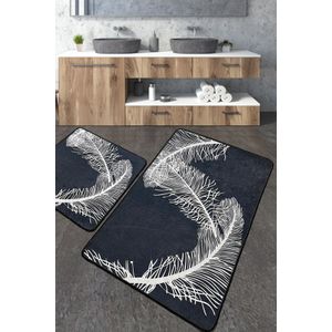 Alisan Multicolor Bathmat Set (2 Pieces)