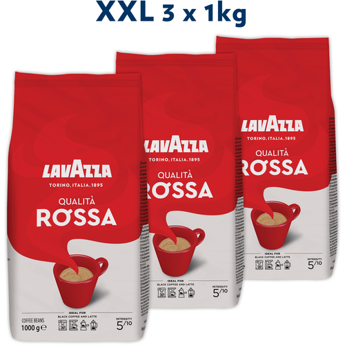 Lavazza kava u zrnu Qualita Rossa XXL pakiranje 3x1kg slika 1