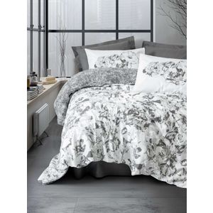 Ranforce double quilt cover set Florva, colour: anthracite