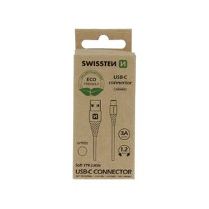 SWISSTEN kabel USB/microUSB, 1.2m, 3A, ECO pakiranje, bijeli