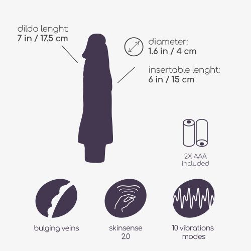 CRUSHIOUS MR. SKIN REALISTIC VIBRATOR slika 8