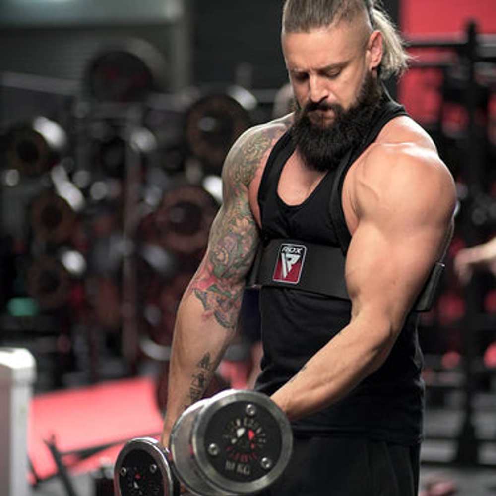 RDX Sports Arm Blaster za biceps T2 - Crni slika 6