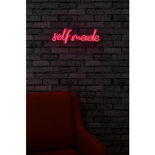 Wallity Ukrasna plastična LED rasvjeta, Self Made - Pink slika 14