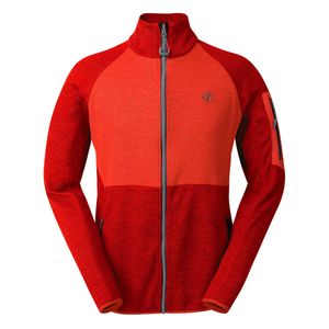 Dare2B Muški duks na kopčanje Distinctly Torrek Fleece, Danger Red/Sevi Red