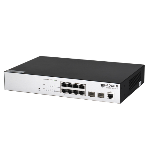 BDCOM S2510-C ,switch 8 x Gigabit RJ45, 2 x Gigabit SFP, L3-lite slika 1