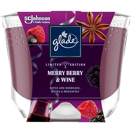 Glade Mirisna svijeća -  Merry Berry & Wine 224 g slika 1