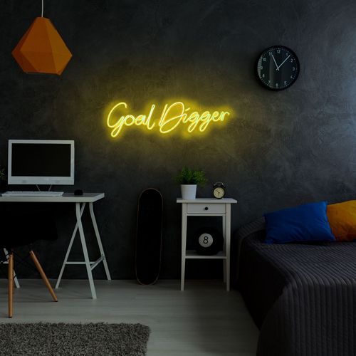 Wallity Ukrasna plastična LED rasvjeta, Goal Digger - Yellow slika 9