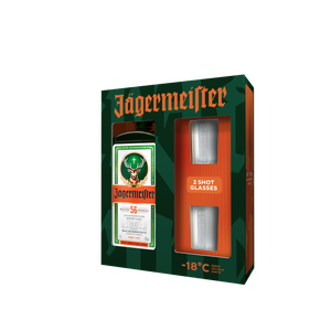 Jagermeister 0,7l poklon kutija+2 čaše