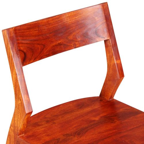 Blagovaonske stolice od masivnog bagremovog drva i šišama 2 kom slika 26