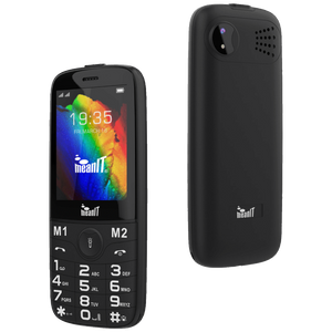 MeanIT Telefon mobilni, 2.8" ekran, Dual SIM, Led lampa - SENIOR 20, Crni