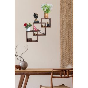 1046-2 Walnut Wall Shelf