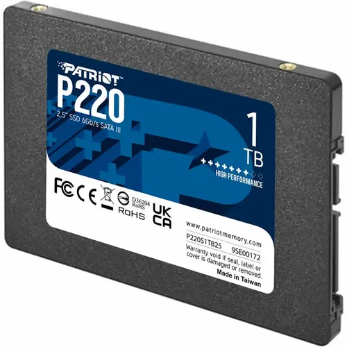 SSD 2.5 SATA3 1TB Patriot P220 550MBs/500MBs P220S1TB25 slika 2