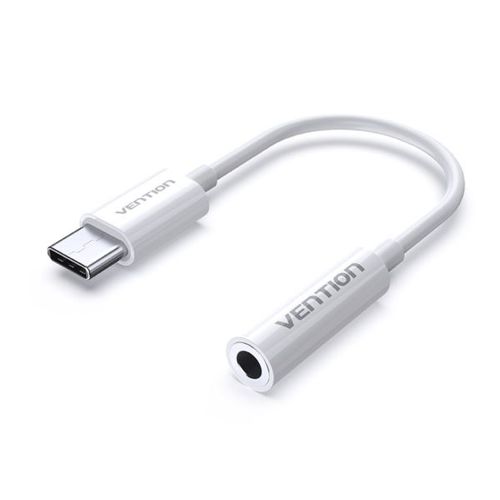 Vention USB-C Male to 3.5MM Earphone Jack Adapter 0.1M White slika 1