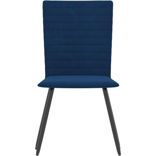 Blagovaonske stolice 6 kom plave baršunaste slika 31